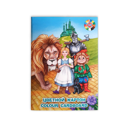 Набор для детского творчества из цветного мелованного картона Лилия Холдинг "Волшебная страна" А4 14