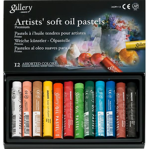 Набор масляной пастели Mungyo 12 цв, профес-ая, мягкая