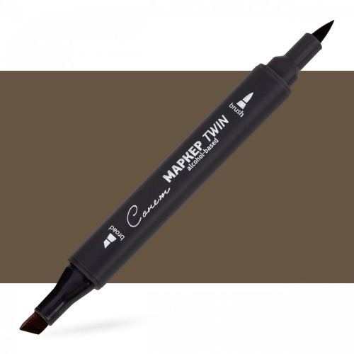 Маркер спиртовой Сонет "TWIN Brush" Бронзовый