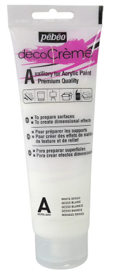 Грунт декоративный Pebeo "decoCreme" 120 мл, белый