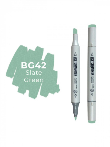 Маркер двухсторонний на спиртовой основе Sketchmarker Цвет Сланцево?зеленый