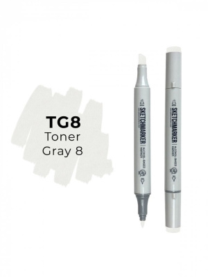 Маркер двухсторонний на спиртовой основе Sketchmarker Цвет Тонированный серый 8