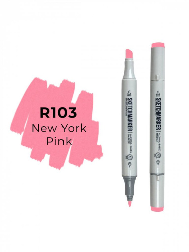 Маркер двухсторонний на спиртовой основе Sketchmarker Цвет Нью Йорк Пинк