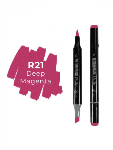 Маркер двухсторонний на спиртовой основе Sketchmarker Brush Цвет Глубокий пурпурный