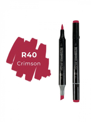 Маркер двухсторонний на спиртовой основе Sketchmarker Brush Цвет Малиновый