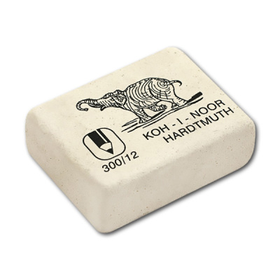 Ластик 46х36х16 мм прямоугольный мягкий из каучука "Elephant" KOH-I-NOOR