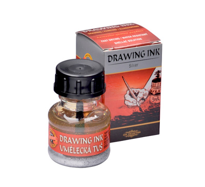 Тушь Koh-i-Noor 20 г на шелачной основе Серебро