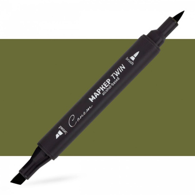 Маркер спиртовой Сонет "TWIN Brush" Оливин