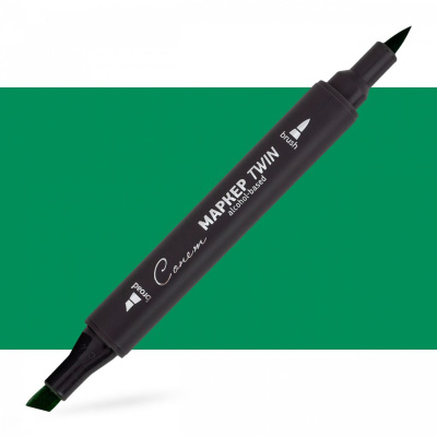 Маркер спиртовой Сонет "TWIN Brush" Нефритово-зеленый