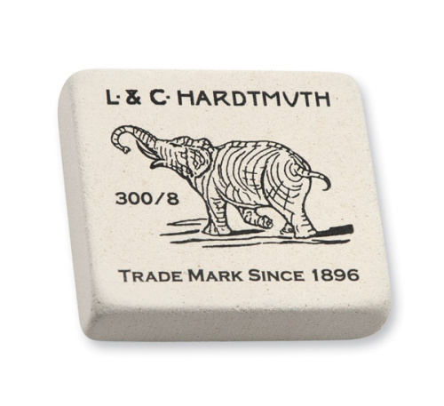 Ластик KOH-I-NOOR "Elephant" прямоугольный мягкий из каучука 55*47*16 мм