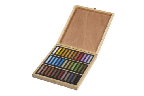 Набор пастели сухой Blockx "Пейзаж" 36 цветов, в деревянном ящике