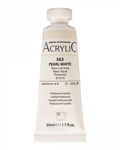 Акрил ShinHanart "Professional" туба 50 мл №563 Белый перламутровый кат.A