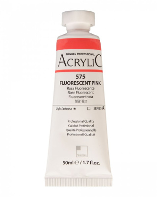 Акрил ShinHanart "Professional" туба 50 мл №575 Розовый флуоресцентный кат.A