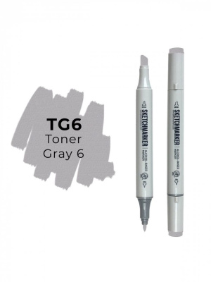 Маркер двухсторонний на спиртовой основе Sketchmarker Цвет Тонированный серый 6