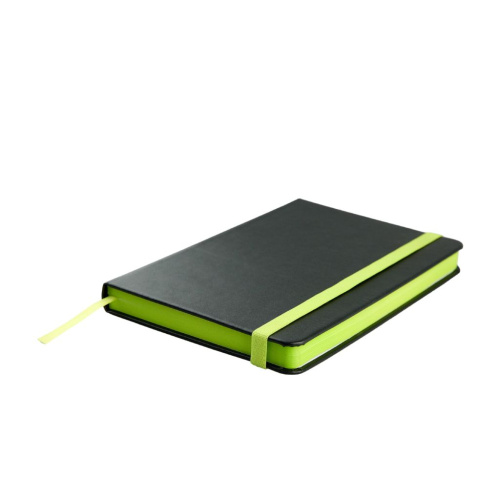 Блокнот для зарисовок Стихия 13х21см 140 г 80 л, твердая обложка цвет черный салатовый срез
