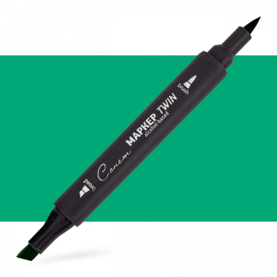 Маркер спиртовой Сонет "TWIN Brush" Коричнево-зеленый