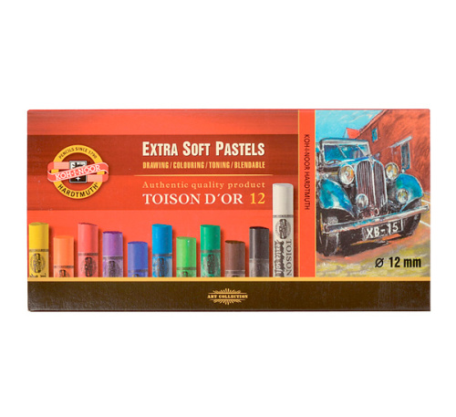 Набор сухой пастели, экстра Koh-I-Noor "Toison Dor" 12 цв