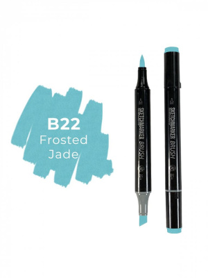 Маркер двухсторонний на спиртовой основе Sketchmarker Brush Цвет Морозный нефрит