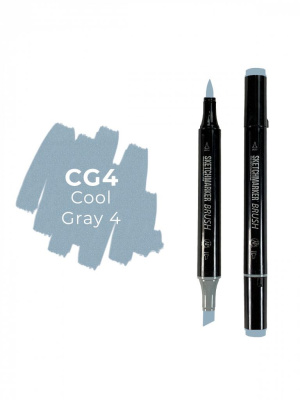 Маркер двухсторонний на спиртовой основе Sketchmarker Brush Цвет Прохладный серый 4
