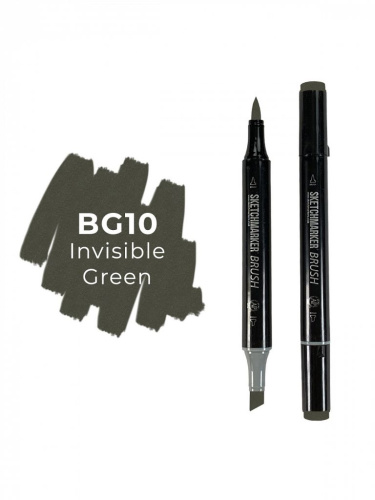 Маркер двухсторонний на спиртовой основе Sketchmarker Brush Цвет Невидимый зеленый