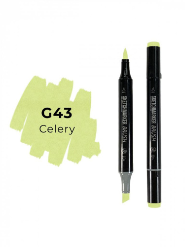 Маркер двухсторонний на спиртовой основе Sketchmarker Brush Цвет Сельдерей
