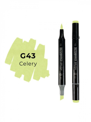 Маркер двухсторонний на спиртовой основе Sketchmarker Brush Цвет Сельдерей