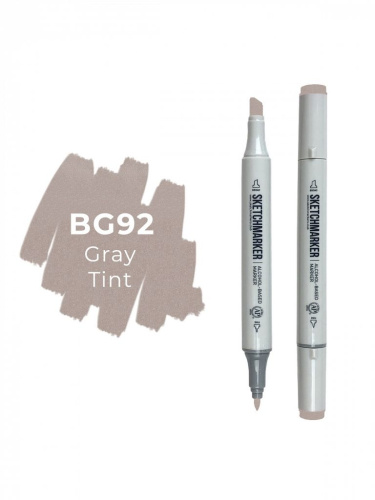 Маркер двухсторонний на спиртовой основе Sketchmarker Цвет Серый насыщенный