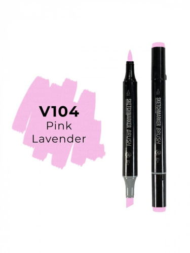 Маркер двухсторонний на спиртовой основе Sketchmarker Brush Цвет Розовая лаванда