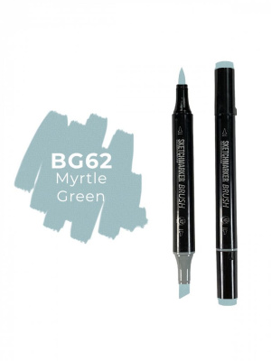 Маркер двухсторонний на спиртовой основе Sketchmarker Brush Цвет Зеленый мирт