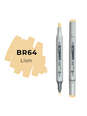 Маркер двухсторонний на спиртовой основе Sketchmarker Цвет Лев