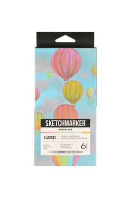 Набор маркеров Sketchmarker "Classic Pastel Set" 6 цветов в картонной упаковке