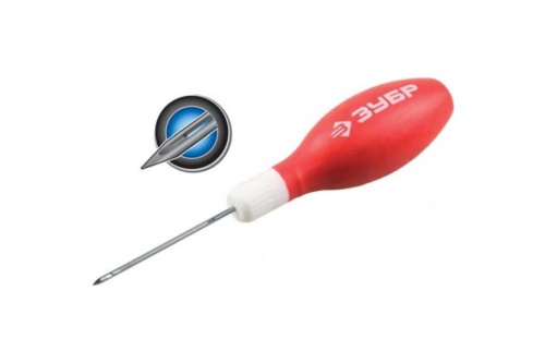 Шило Зубр Мастер обрезиненая рукоятка 60мм/2мм