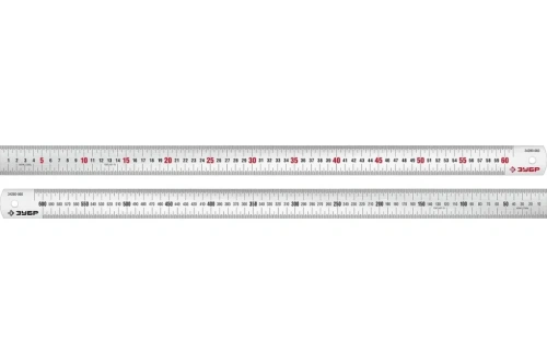 Линейка нержавеющая усиленная ЗУБР Про-60, длина 0,60 м