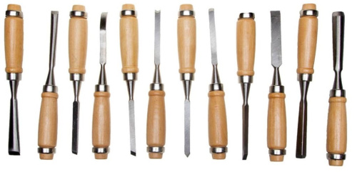 Набор для резьбы по дереву стамески Stayer 12 шт