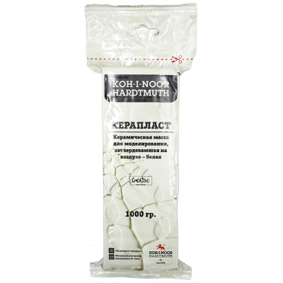 Керамическая масса Koh-I-Noor 1 кг самозатвердевающая, белая