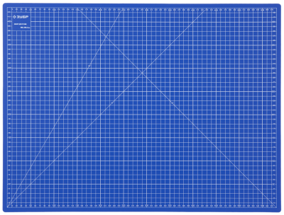 Коврик ЗУБР "ЭКСПЕРТ" 600х450 мм, 3 мм,непрорезаемый, цвет синий