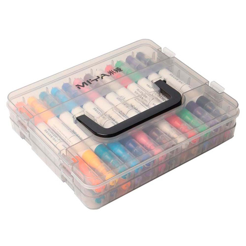 Набор маркеры для скетчинга акриловые HIMI "MIYA BOX" 24 цвета, двойная головка