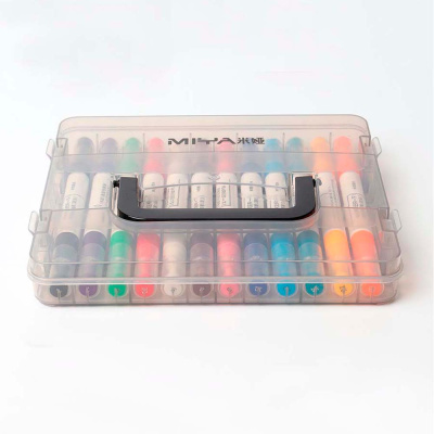 Набор маркеры для скетчинга акриловые HIMI "MIYA BOX" 12 цветов, двойная головка