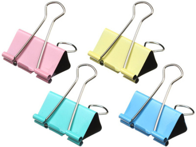 Зажим для бумаг OfficeSpace 51 мм, цветной