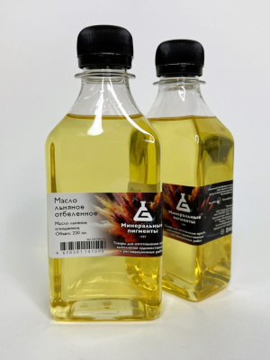 Масло льняное отбеленное "Минеральные пигменты" флакон 250 мл