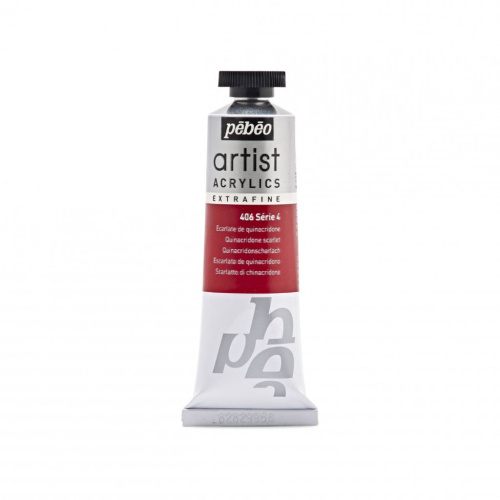 Акрил Pebeo "Artist" 37 мл Квинакридоновая алая