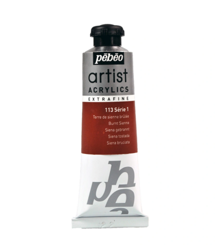 Акрил Pebeo "Artist" 37 мл Сиена жженая