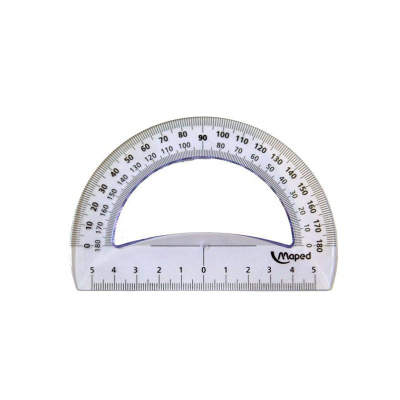 Транспортир Maped 12 см 180 градусов