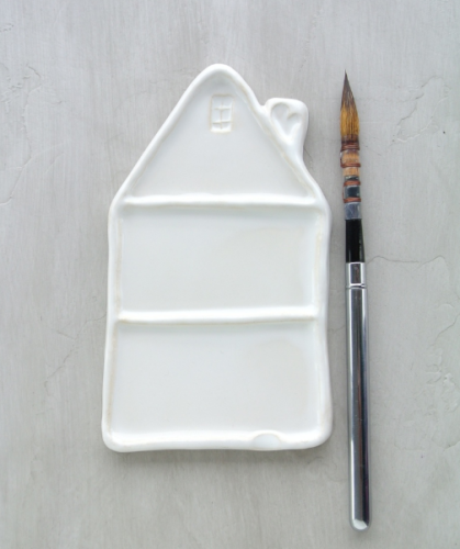 Палитра художественная керамическая "ДОМИК" малый