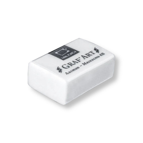 Ластик экстра мягкий 6В Малевичъ, белый