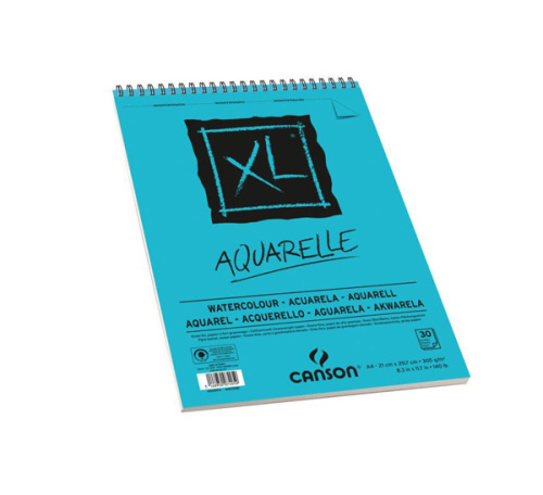 Альбом для акварели на спирали Canson " XL Aqvarelle" 21x29,7 см 30 л 300 г