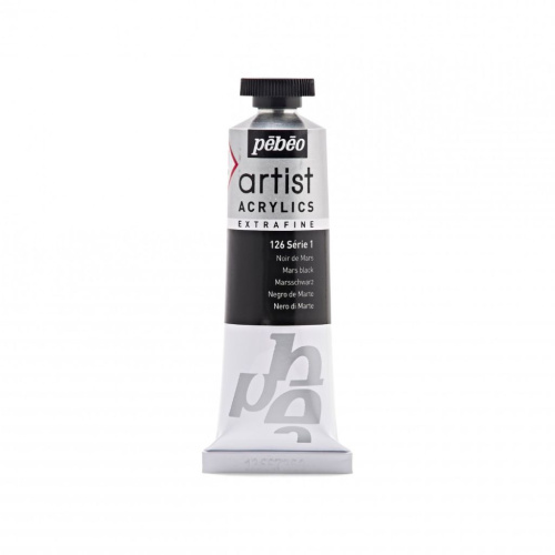Акрил Pebeo "Artist" 37 мл Марс черный
