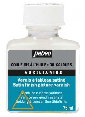 Лак покрывной на основе растворителя Pebeo "Satin" 75 мл
