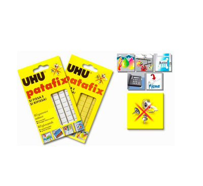 Клеящие подушечки UHU "Patafix" 80 шт, желтые