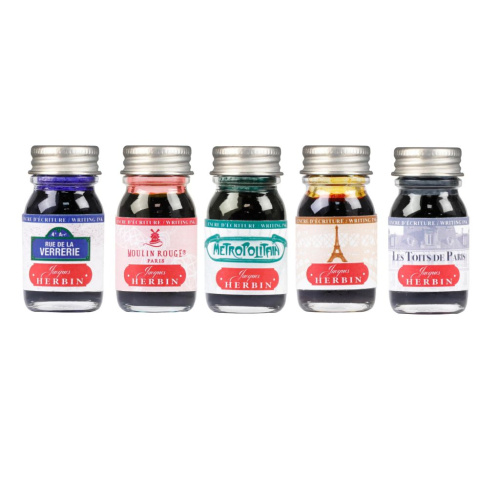 Чернила Herbin в банке 10 мл, Цвета Парижа
